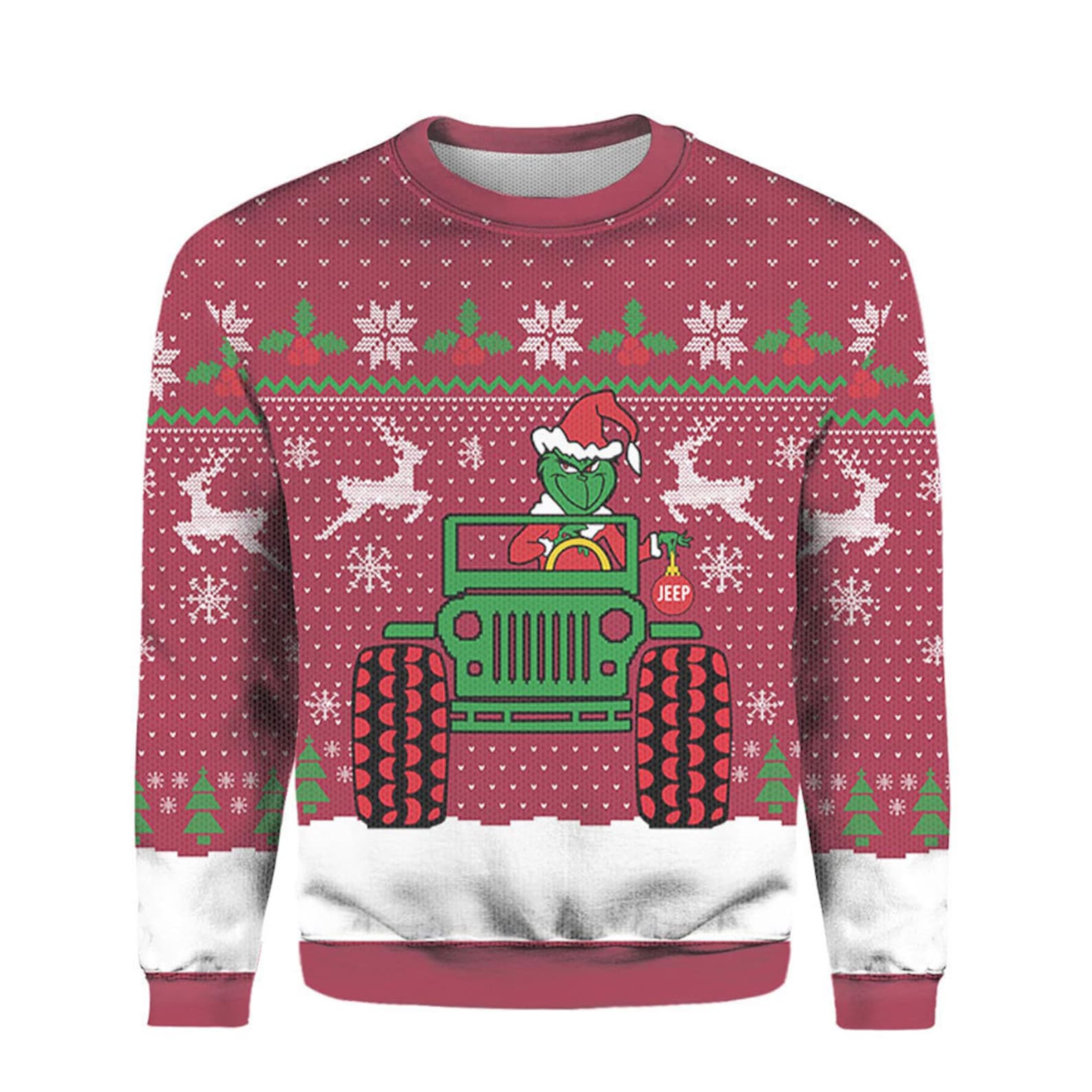 The Grinch Christmas Ugly Christmas Sweater For Men & Women Christmas Gift Thanksgiving Sweater US4397 - WeCustomit