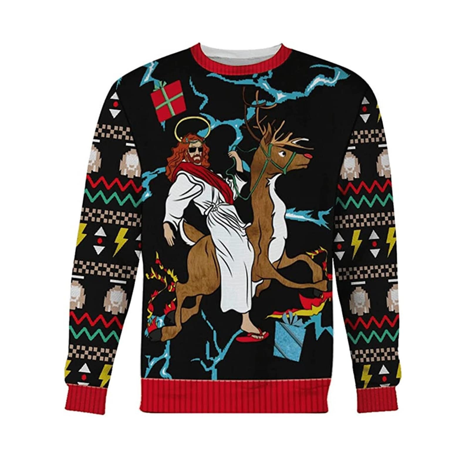 Jesus Ugly Christmas Sweater For Men & Women Christmas Gift Thanksgiving Sweater US4388 - WeCustomit