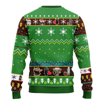Team Star.wars Galaxy Christmas Party Green Ugly Christmas Sweater For Men & Women Christmas Gift Sweater US3891 - WeCustomit