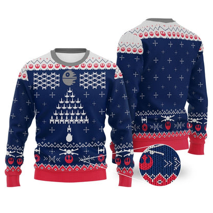 Millennium Falcon Ugly Christmas Sweater For Men & Women Christmas Gift Sweater US3861 - WeCustomit