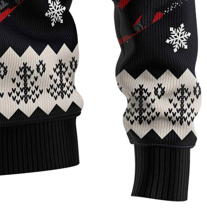 Skiing Christmas Ugly Christmas Sweater For Men & Women Christmas Gift Sweater US2649 - WeCustomit