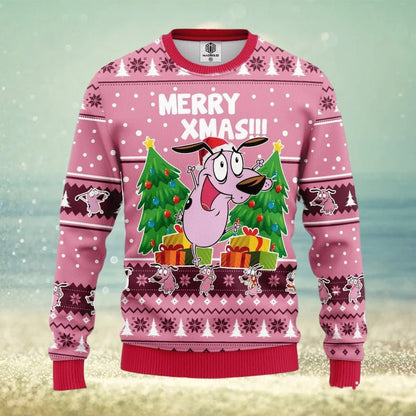 C0uage The C0wardly Ugly Christmas Sweater For Men & Women Christmas Gift Sweater US3772 - WeCustomit