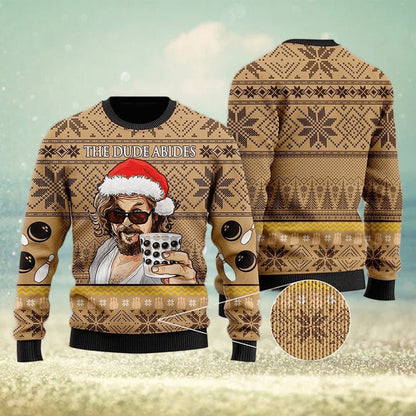 The Bi.g Leb0wski Ugly Christmas Sweater For Men & Women Christmas Gift Sweater US3766 - WeCustomit