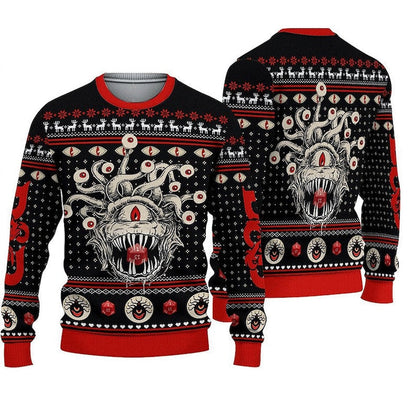 Dungeons Dragons Ugly Christmas Sweater For Men & Women Christmas Gift Thanksgiving Sweater US4278 - WeCustomit