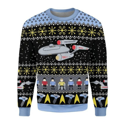 Star Tre.k Ugly Christmas Sweater For Men & Women Christmas Gift Sweater US4522 - WeCustomit