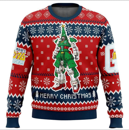 Gundam Ugly Christmas Sweater For Men & Women Christmas Gift Sweater PT936 - WeCustomit