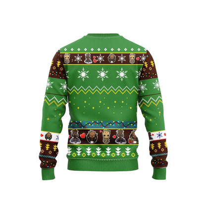 Santa Baby Groot Merry Xmas Ugly Christmas Sweater For Men & Women Christmas Gift Sweater BH694 - WeCustomit