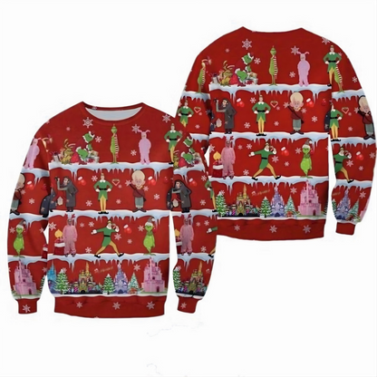 Grinch Christmas Ugly Christmas Sweater For Men & Women Christmas Gift Thanksgiving Sweater US4377 - WeCustomit