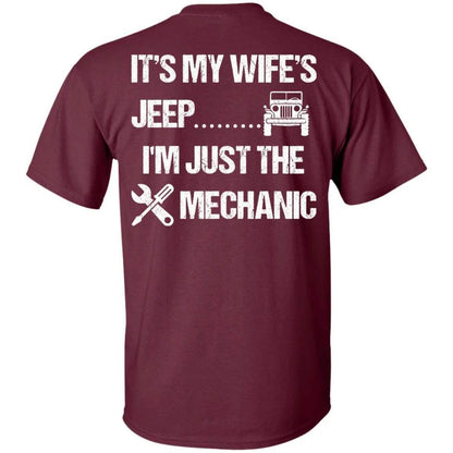 It's My Wife's Jeep I'm Just The Mechanic Shirt Light - WeCustomit
