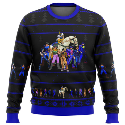 Jojo's Bizarre Adventure Generations Ugly Christmas Sweater - WeCustomit