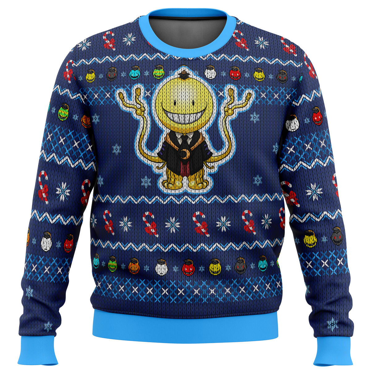 Koro Sensei Tentacles Assassination Classroom Ugly Christmas Sweater - WeCustomit