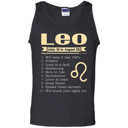 Leo Zodiac Signs August Birthday Tank Top - WeCustomit