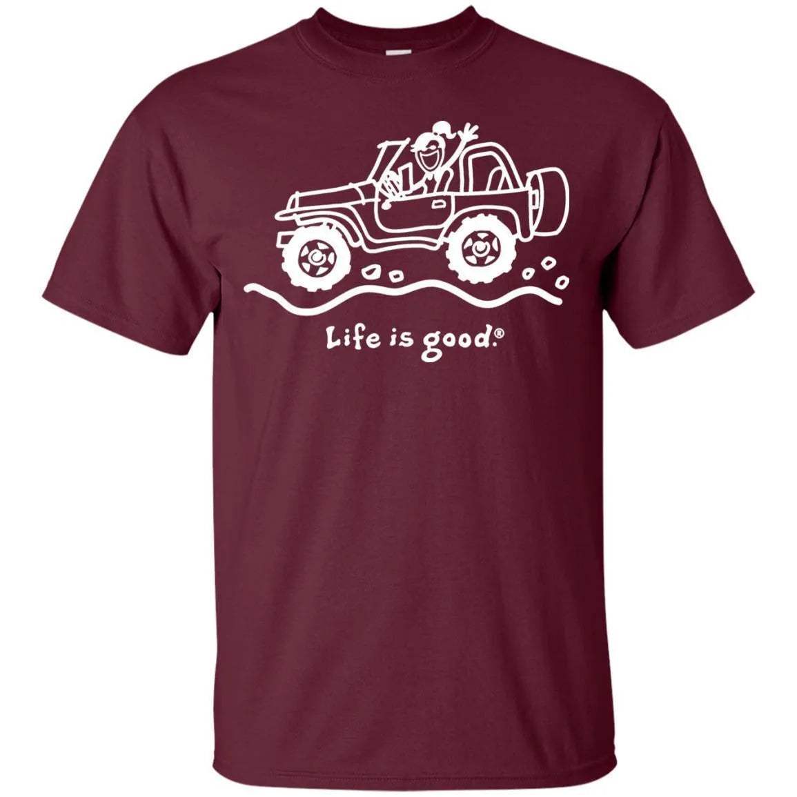 Life Is Good Jeep Shirt For Women - WeCustomit