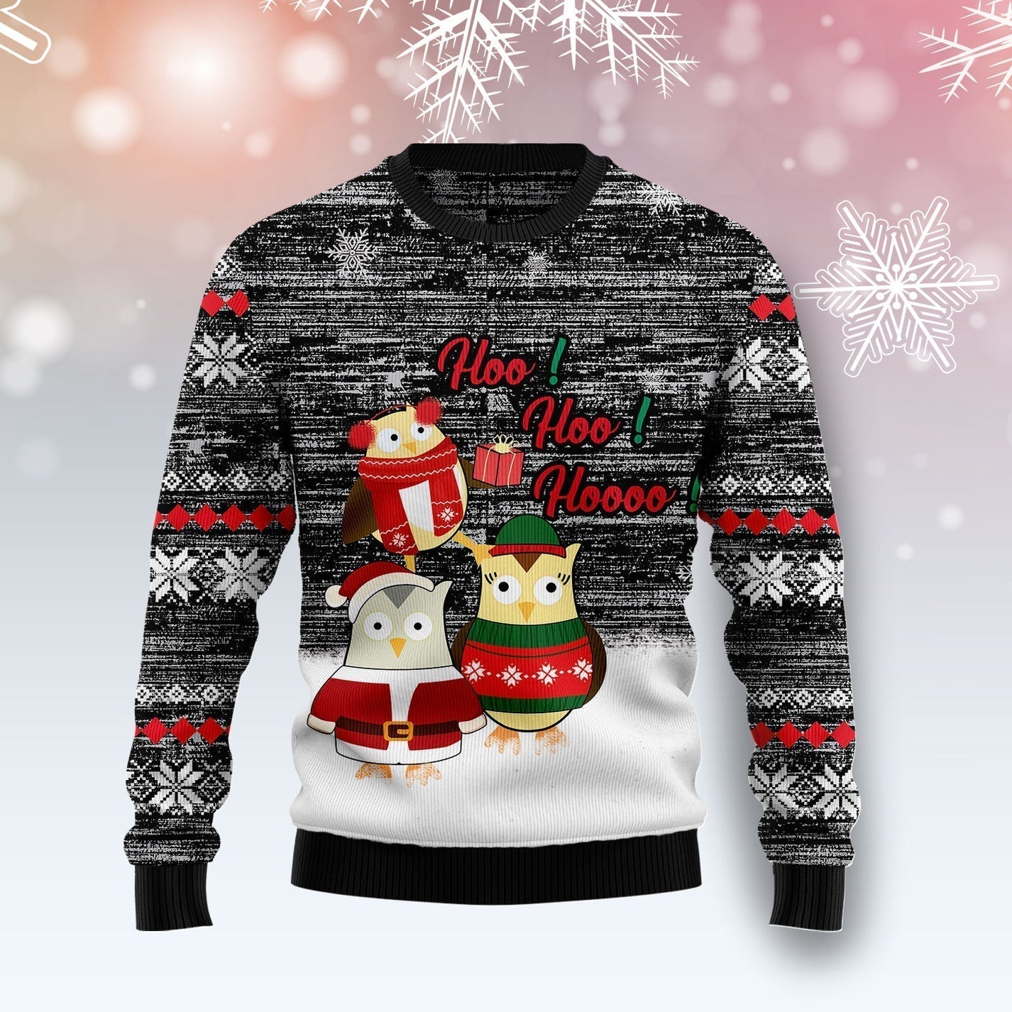 Owl Hoo Hoo Hoooo Ugly Christmas Sweater For Men & Women Christmas Gift Sweater US2842 - WeCustomit