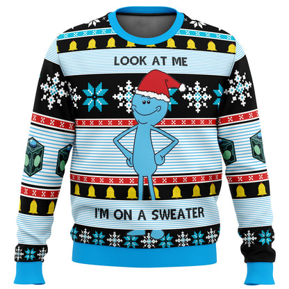 Mr. Meeseeks Ugly Christmas Sweater - WeCustomit