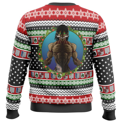 Nine Titans Attack on Titan Ugly Christmas Sweater - WeCustomit