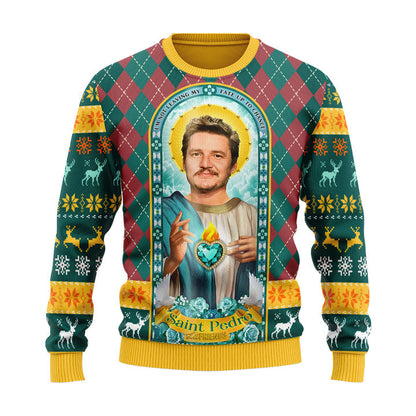 Saint Pedro PascaI Ugly Christmas Sweater For Men & Women Christmas Gift Sweater D112 - WeCustomit