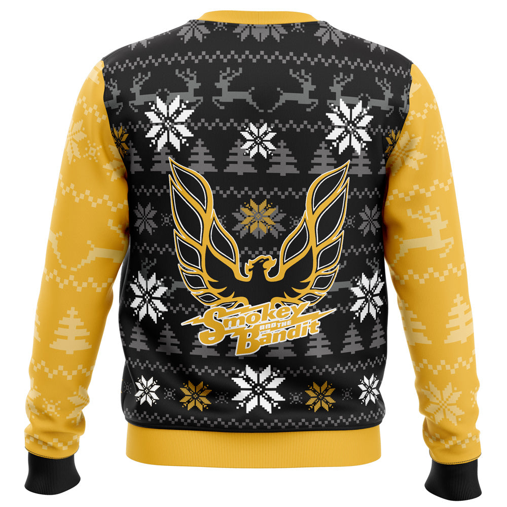 Pontiac Firebird Smokey and the Bandit Ugly Christmas Sweater - WeCustomit