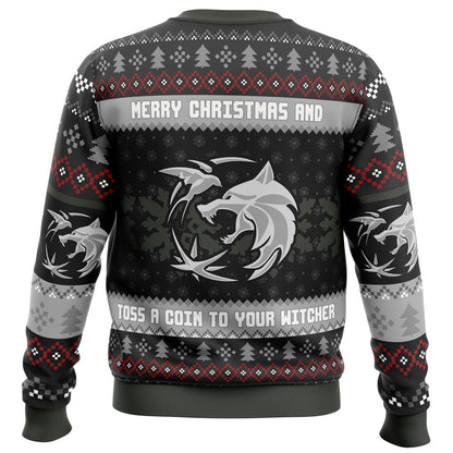 Santa Witcher The Witcher Ugly Christmas Sweater - WeCustomit