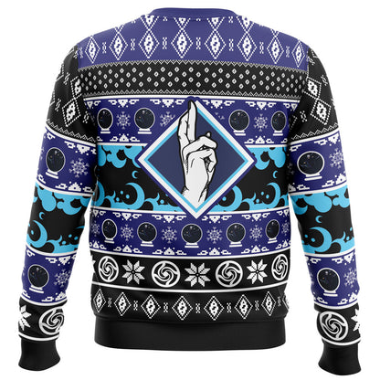 Satoru Gojo Domain Expansion Jujutsu Kaisen Ugly Christmas Sweater - WeCustomit