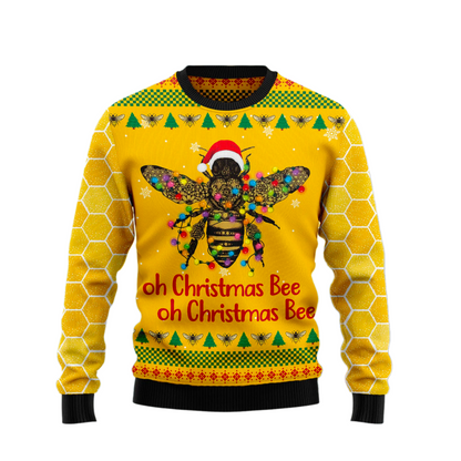 Oh Christmas Bee Ugly Christmas Sweater For Men & Women Christmas Gift Sweater US1479 - WeCustomit