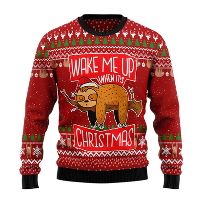 Sloth It‘s Christmas Gift Ugly Christmas Sweater For Men & Women Christmas Gift Sweater US1552 - WeCustomit