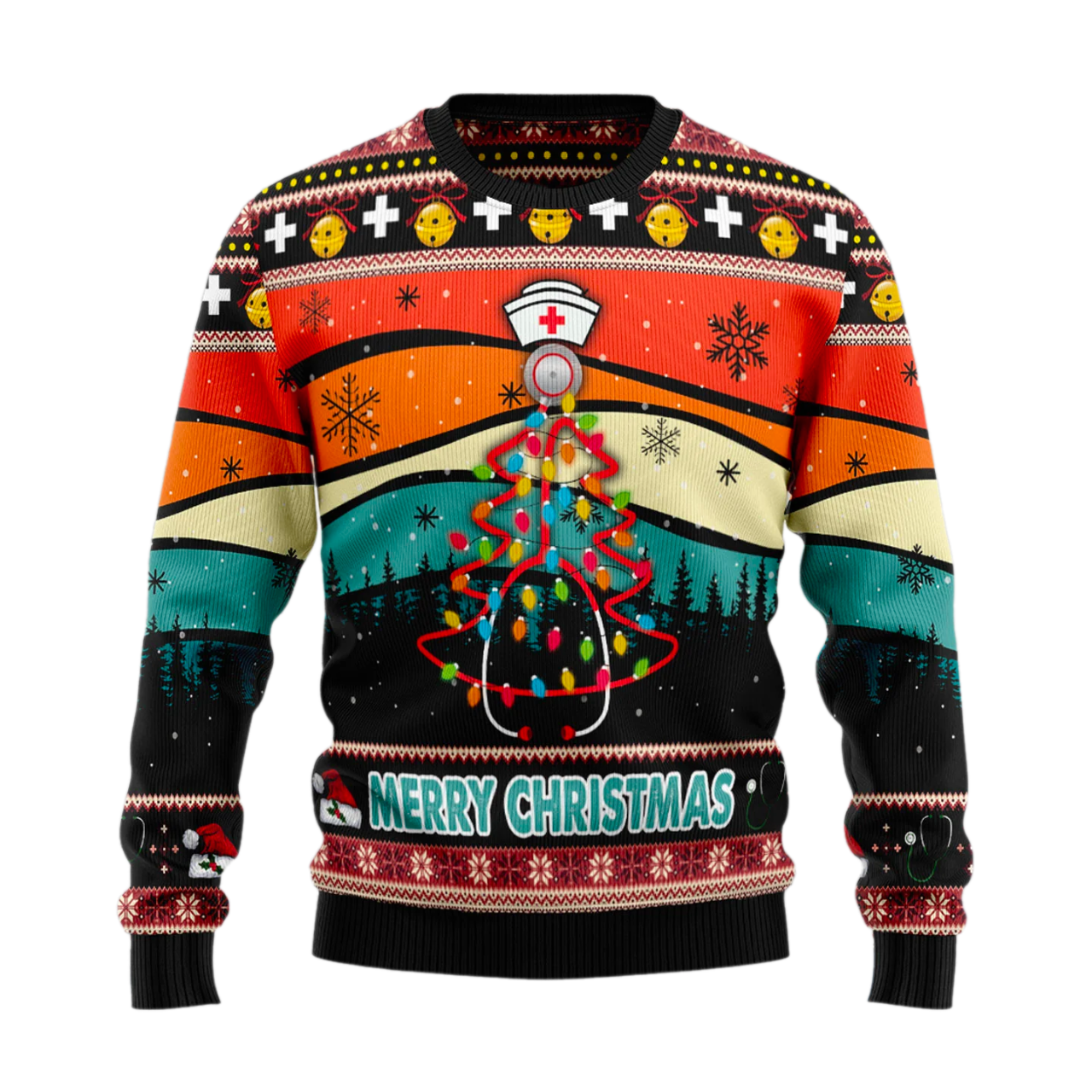 Merry Christmas Nurse Ugly Christmas Sweater For Men & Women Christmas Gift Sweater US1731 - WeCustomit