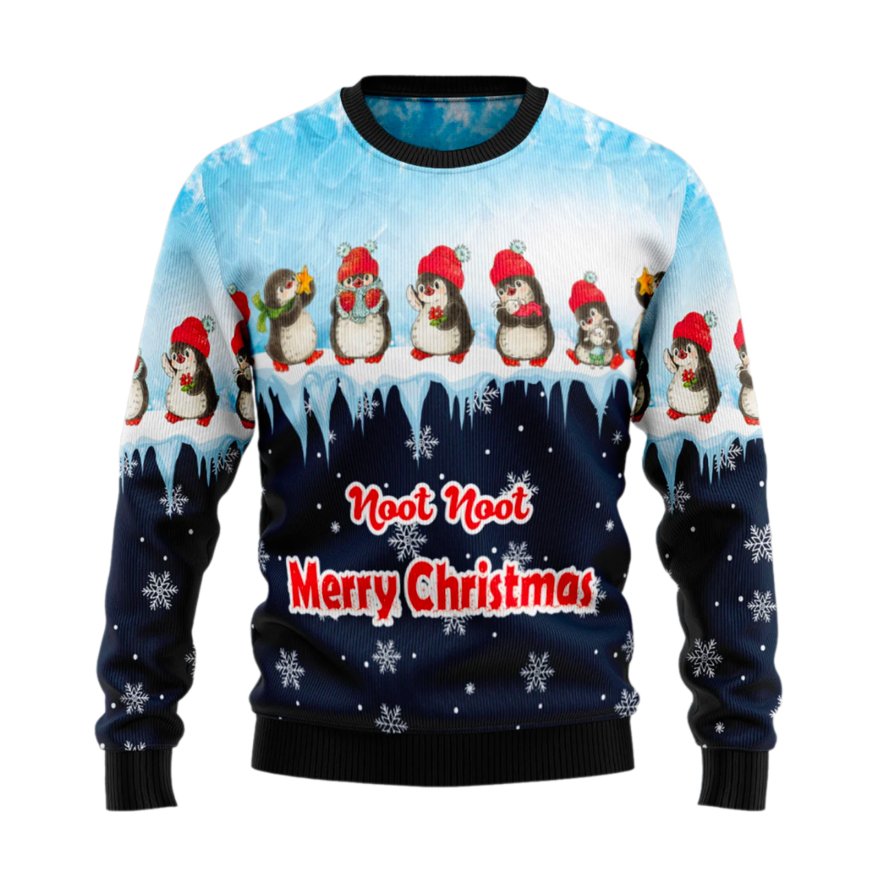 Penguin Xmas Ugly Christmas Sweater For Men & Women Christmas Gift Sweater US1865 - WeCustomit