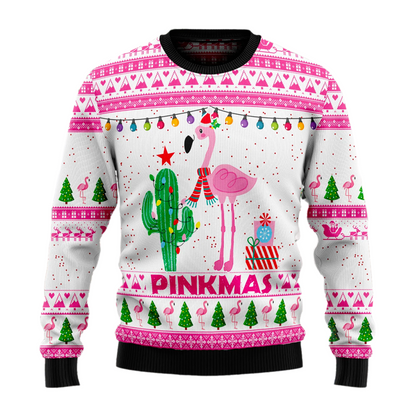Merry Pinkmas Ugly Christmas Sweater For Men & Women Christmas Gift Sweater US2710 - WeCustomit