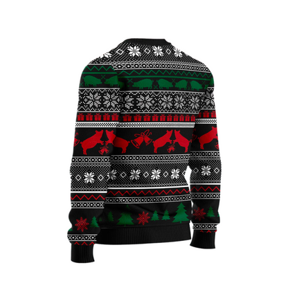 It‘s The Most Wonderful Time To Stay With My Pig Ugly Christmas Sweater For Men & Women Christmas Gift Sweater US2509 - WeCustomit