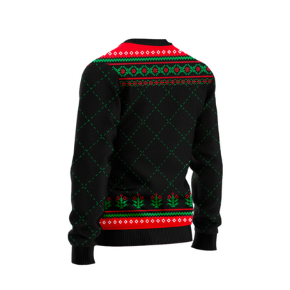 Christmas cat Ugly Christmas Sweater For Men & Women Christmas Gift Sweater US2585 - WeCustomit