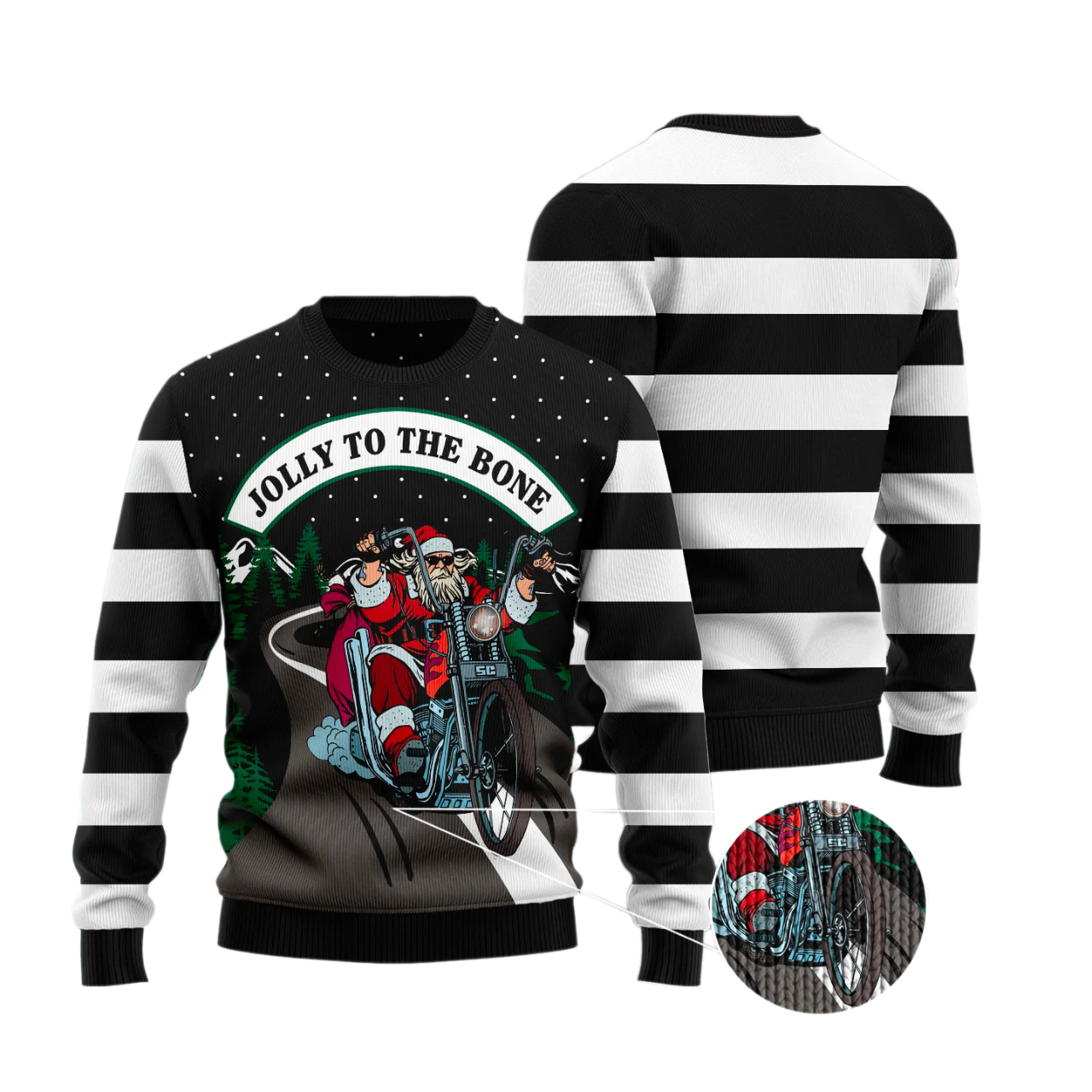 Jolly To The Bone Ugly Sweater For Men & Women Christmas Gift Sweater US2802 - WeCustomit