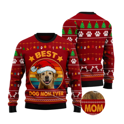 Best Dog Mom Ugly Sweater For Men & Women Christmas Gift Sweater US2921 - WeCustomit