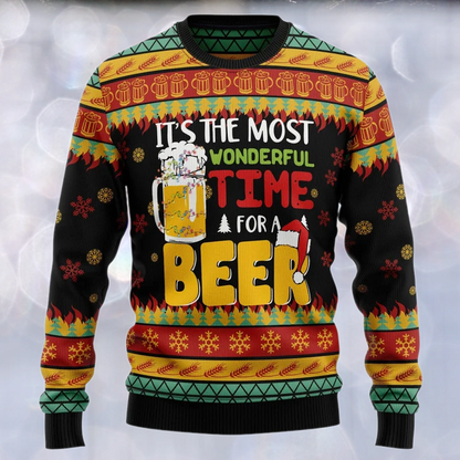 Beer Season Ugly Christmas Sweater For Men & Women Christmas Gift Sweater US3269 - WeCustomit