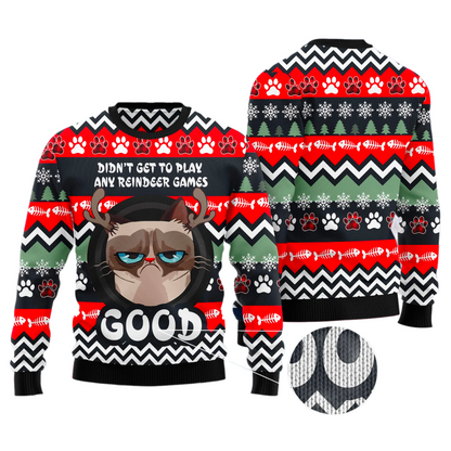 Grumpy Cat Good Ugly Christmas Sweater For Men & Women Christmas Gift Sweater US3401 - WeCustomit