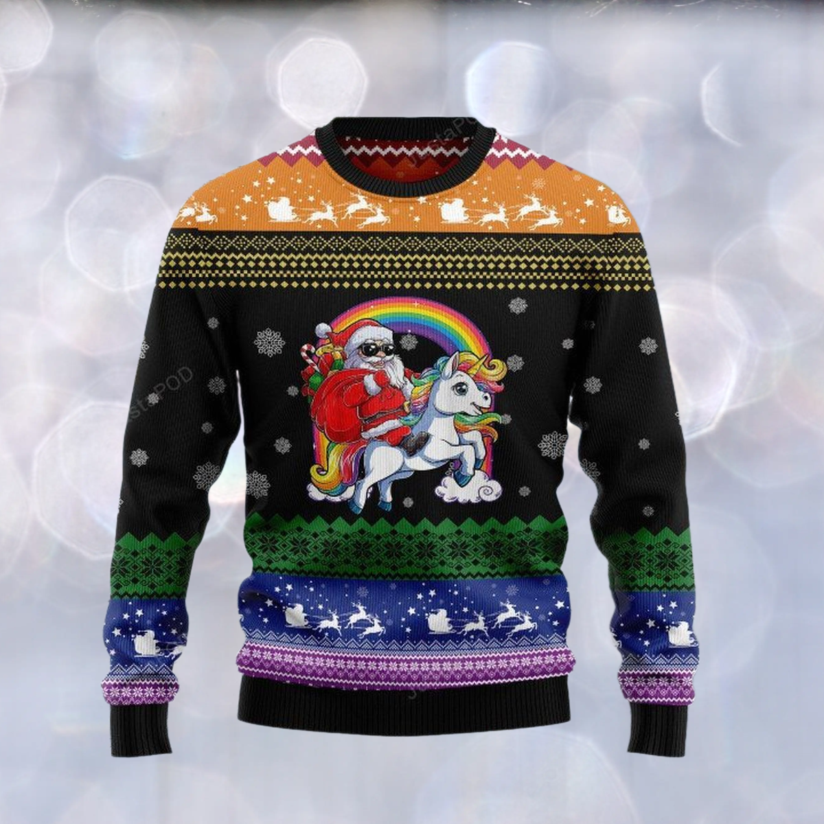 Unicorn LGBT Ugly Christmas Sweater For Men & Women Christmas Gift Sweater US3443 - WeCustomit