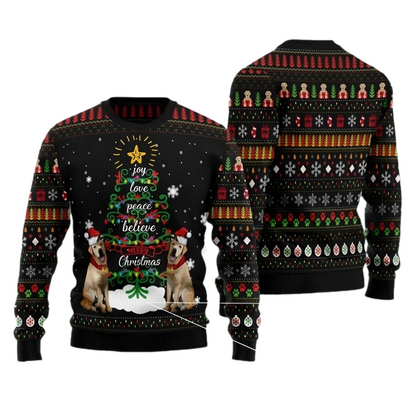 Dog Tree Ugly Christmas Sweater For Men & Women Christmas Gift Sweater US3450 - WeCustomit