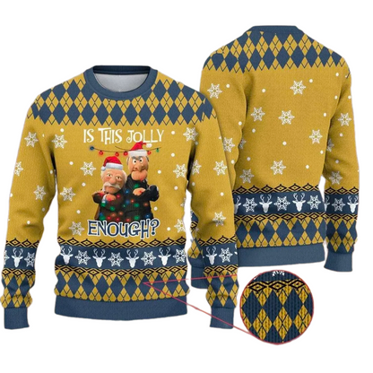 Is This Jolly Enough Ugly Christmas Sweater For Men & Women Christmas Gift Sweater PT1421 - WeCustomit