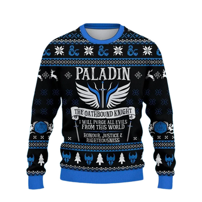 Paladin Ugly Christmas Sweater For Men & Women Christmas Gift Sweater PT1440 - WeCustomit