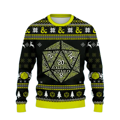Dungeons and Dragons Ugly Christmas Sweater For Men & Women Christmas Gift Sweater PT1450 - WeCustomit