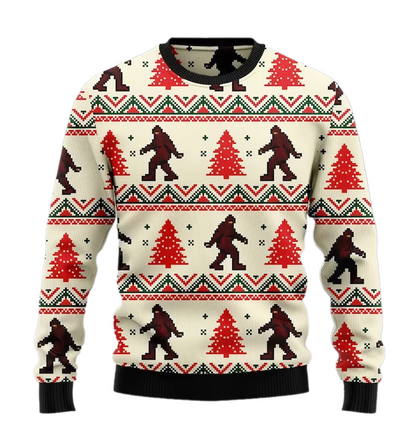 Funny BigFoot Ugly Christmas Sweater For Men & Women Christmas Gift Sweater US3756 - WeCustomit