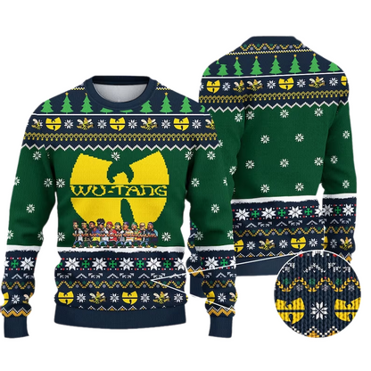 Wu-Tang Clan Logo Ugly Christmas Sweater For Men & Women Christmas Gift Sweater US3763 - WeCustomit
