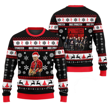 Bru.ce Spring.steen E Street Band Ugly Christmas Sweater For Men & Women Christmas Gift Sweater PT1027 - WeCustomit