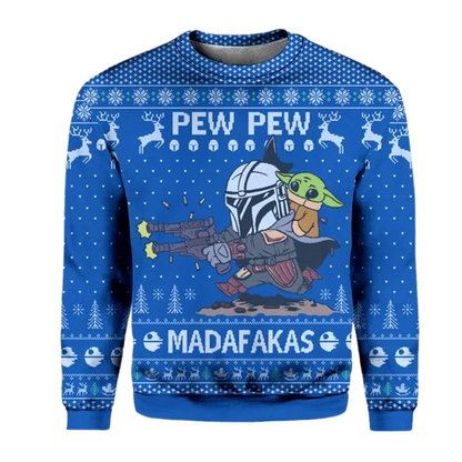 The Mandalorian Baby Yoda Ugly Christmas Sweater For Men & Women Christmas Gift Sweater US3872 - WeCustomit