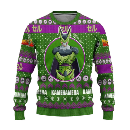 Cell Anime Dragon Ball Z Ugly Christmas Sweater For Men & Women Christmas Gift Sweater US4080 - WeCustomit