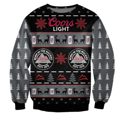 Unisex Coors Beer 3D Ugly Christmas Sweater For Men & Women Christmas Gift Sweater BH1348 - WeCustomit