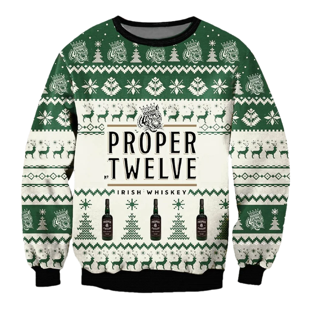 Unisex Proper No. Twelve 3D Ugly Christmas Sweater For Men & Women Christmas Gift Sweater BH1350 - WeCustomit