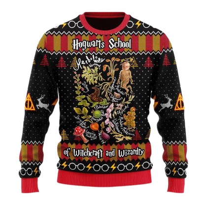 Hogwarts School Herbology Ugly Christmas Sweater For Men & Women Christmas Gift Sweater US4212 - WeCustomit