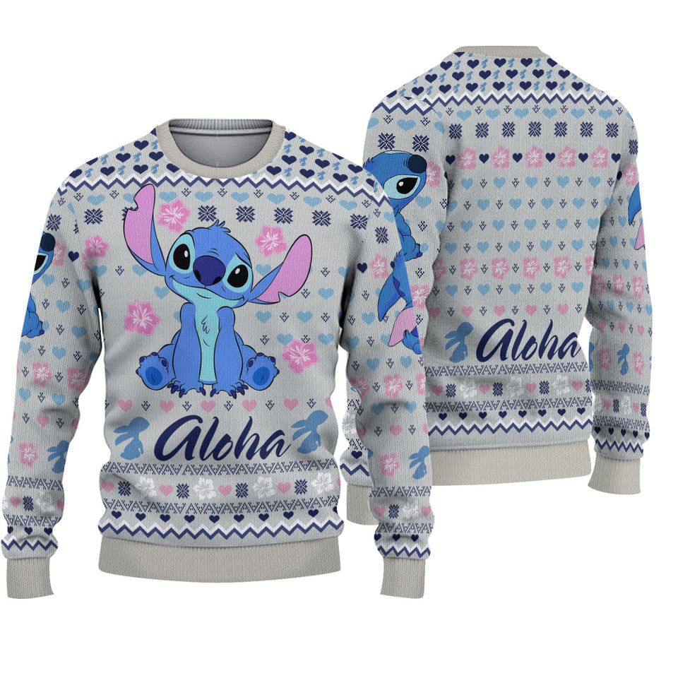 Stitch Merry Stitchmas Ugly Christmas Sweater For Men & Women Christmas Gift Sweater BH591 - WeCustomit