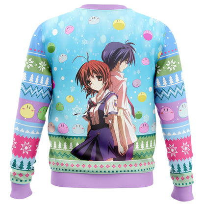 Tomoya And Nagisa Clannad Ugly Christmas Sweater - WeCustomit